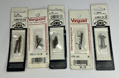 Vanguard Ribbon Racket LOT OF FIVE: NEW VANGUARD RIBBON AND MEDAL DEVISES FOR RIBBON BARS/MINI ...