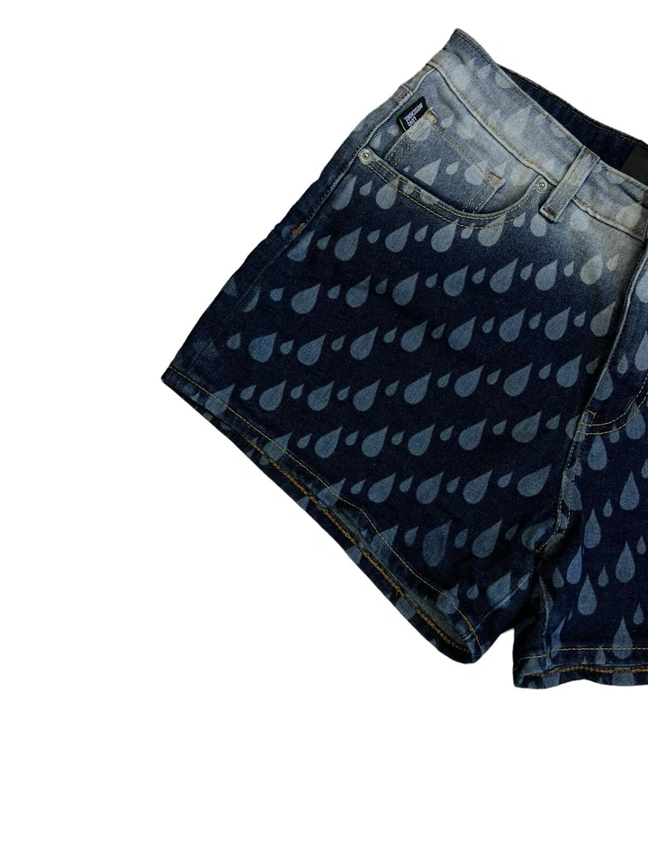 Pantalones cortos Love Moschino para mujer Pantalones Scurti Jeans con patrón de caídas azules talla EE. UU. 4 Foto 4 de 4