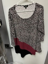 Alfani Multicolor Floral Ladies Blouse Size 2...