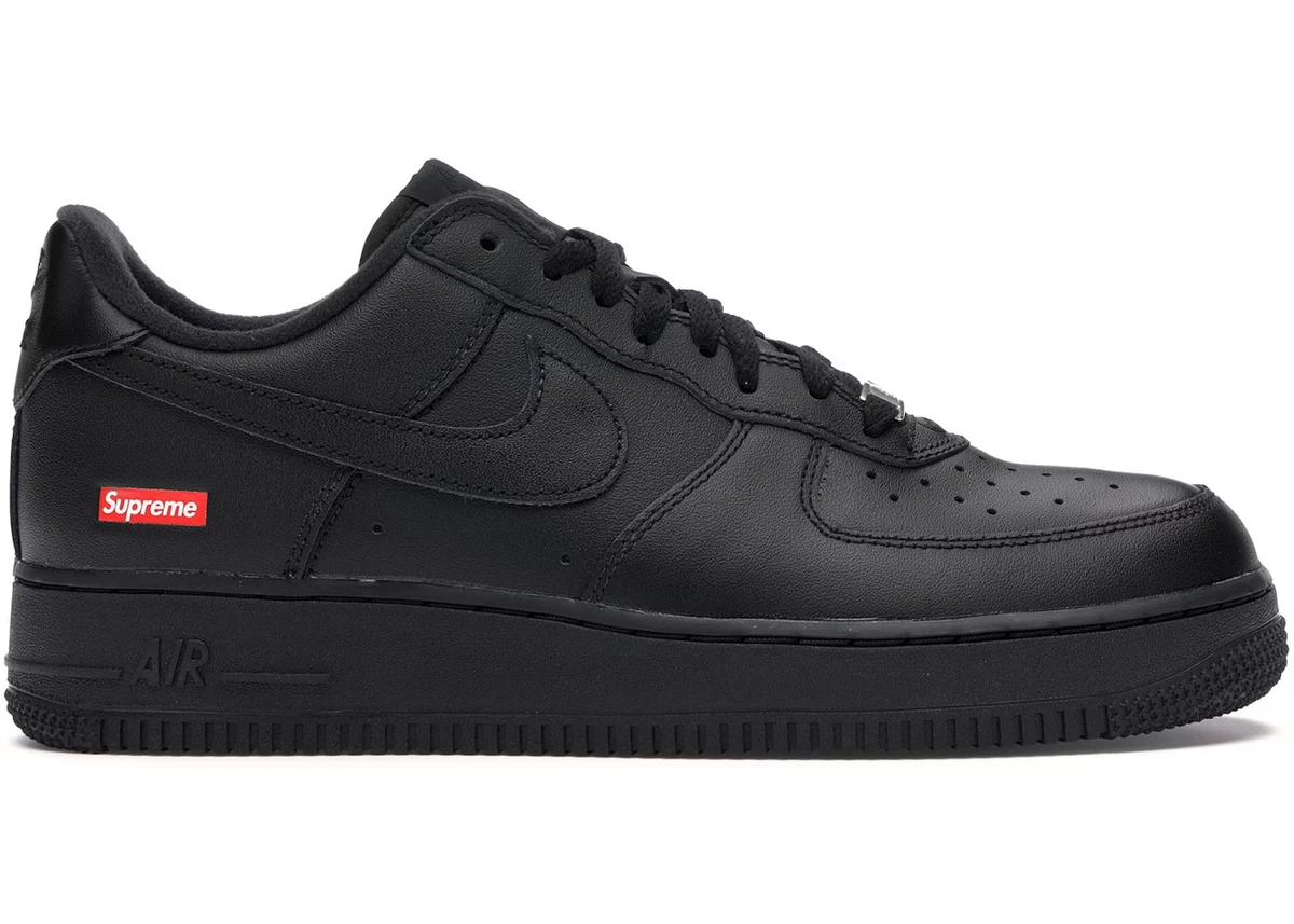 新品未使用　NIKE AIR FORCE 1 LOW SUPREME 26 Nike Air Force 1 Low x Supreme Box Logo - Black for Sale