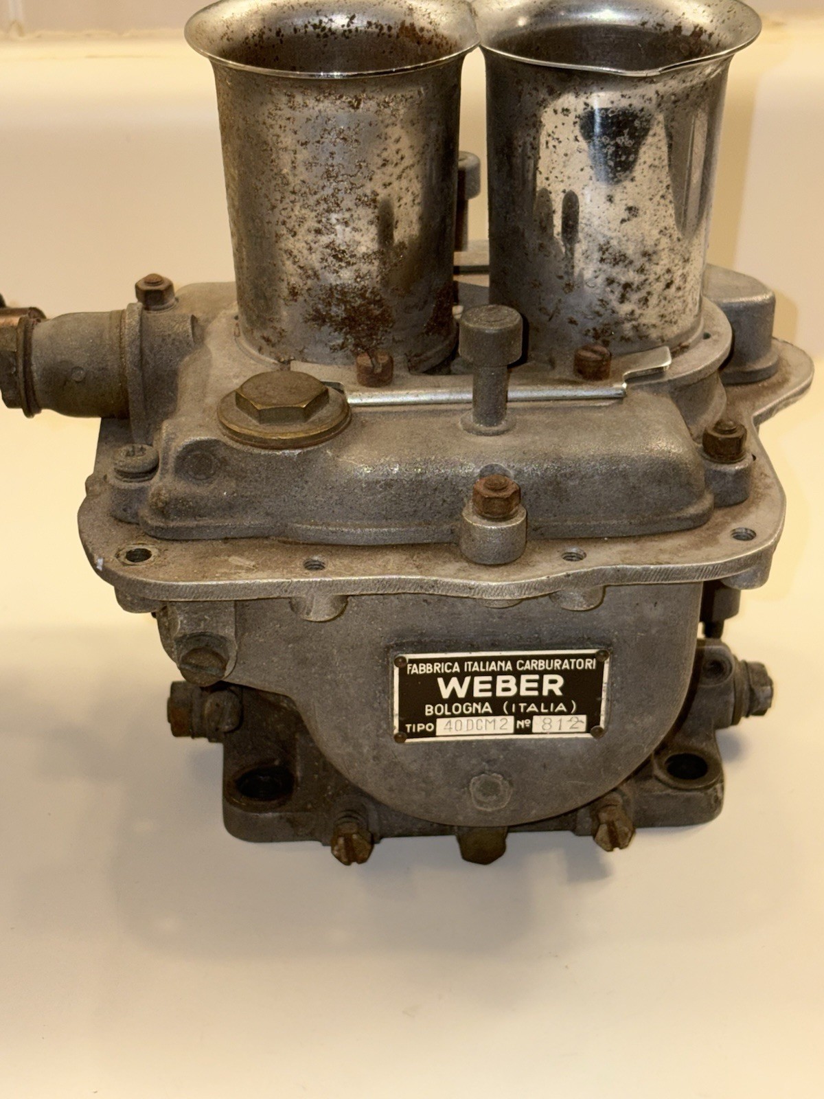 RARE Weber 40 DCM 2 Carburetors Porsche 356 4 Cam Formula 2 SAND CAST RSK 550 GT