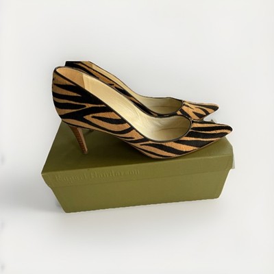 Rupert Sanderson Adela Tiger/Pony Hair Shoes Size 39 