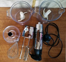 Dualit DHB Powerful 700W Hand Blender Stick Chopper Whisk Beaker Set, read!!! 