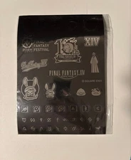 FF14 10th Anniv Metallic Seal MIB  Final Fantasy XIV Fan Festival
