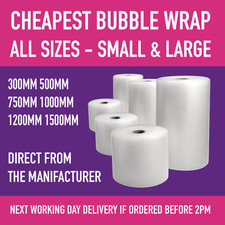 LARGE BUBBLE WRAP 100 METERS LONG ROLLS 300mm 500mm 750mm 1000mm 1200mm 1500mm