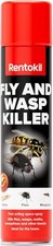 Rentokil Fly & Wasp Killer Strong Fast Acting Space Spray Ideal For Home 600ml