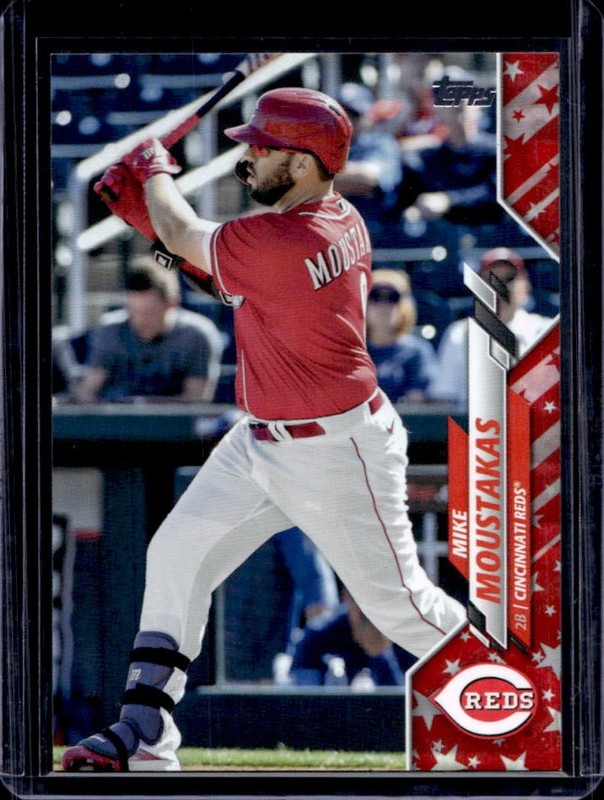 2020 Topps Update Mike Moustakas Independence Day #/76 Reds