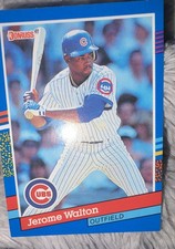 1991 Donruss - Jerome Walton #72 3 Yellow Stripes on Right Border
