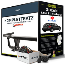 Anhängerkupplung starr für SUZUKI SX4 Fliessheck +E-Satz NEU ABE inkl. EBA