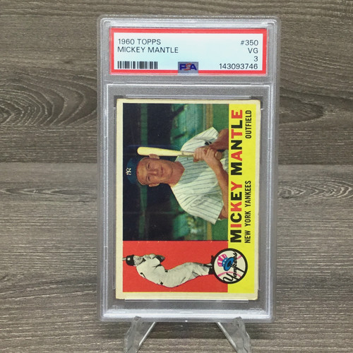 1960 Topps Mickey Mantle #350 New York Yankees PSA 3 VG