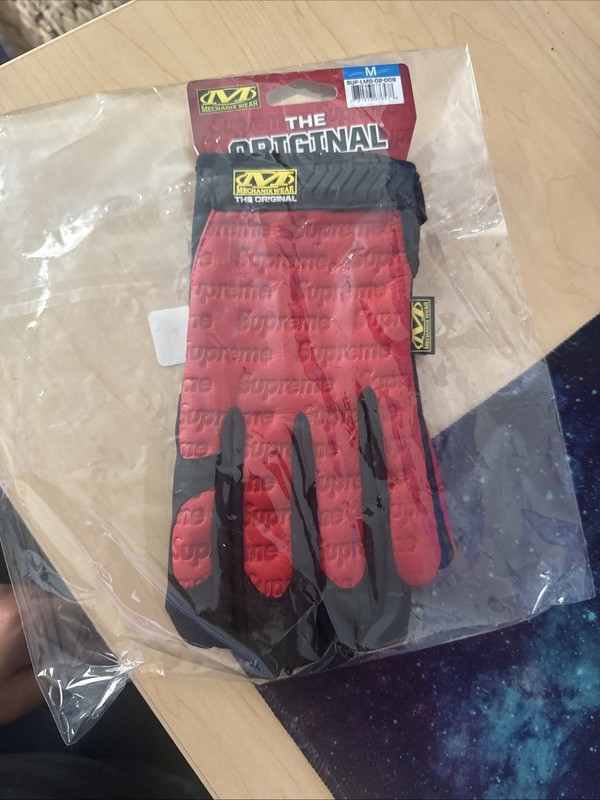 Supreme x Mechanix Leather Gloves Red,Size Medium FW23,In Hand Free Shipping!