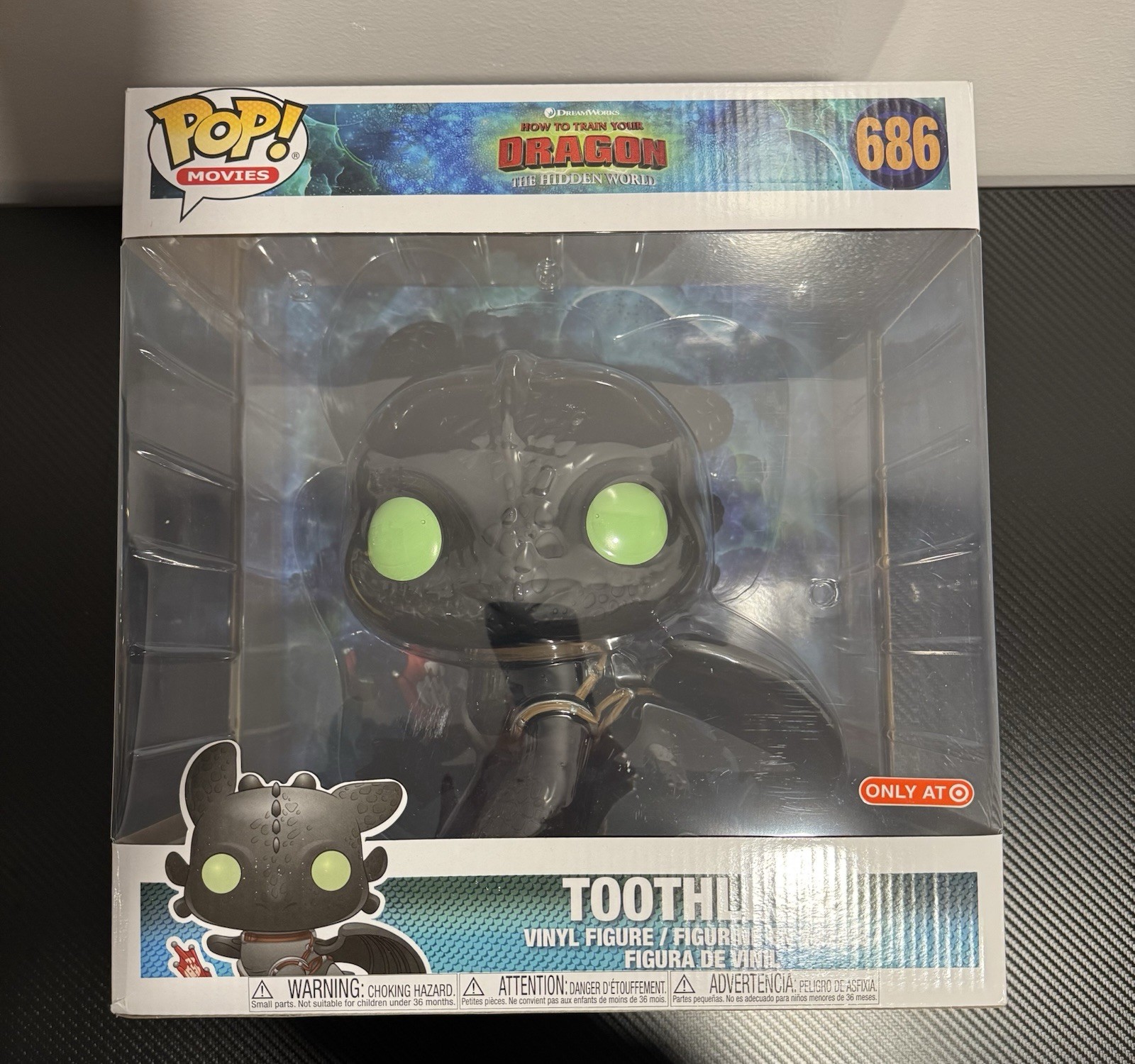 Funko Pop! Películas Desdentado 686 Cómo entrenar a tu dragón 10" Objetivo exclusivo