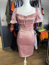 Pretty Little Things Dusty Mauve Bodycon Cap Sleeve Juniors Dress Size 0