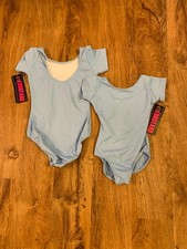 Child Short Sleeve Leotard 44475C Lt Blue s/m/xl