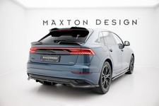 Maxton Design Diffusor Heckansatz passend für Audi Q8 Mk1 schwarz Hochglanz