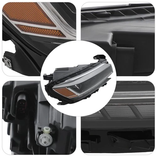 Right LED Headlamp for 2020-2022 VW Passat S/SE/R-Line Non-SEL No AFS, With DRl - Picture 7 of 12