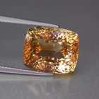 13.58 Ct Natural Champagne Brown Topaz Loose Gemstone Octagon Shape