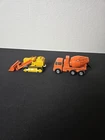 1970 Matchbox Lesney King Size CAT Traxcavator Tractor K-8 & #13 Ready Mix Truck
