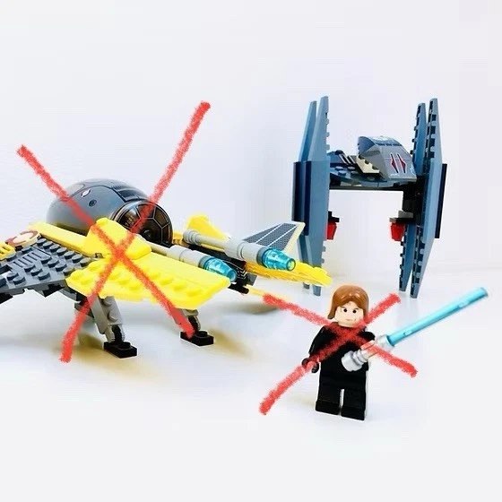 LEGO Star Wars 7256 Jedi Starfighter & Vulture Droid, photo 1 sur 3