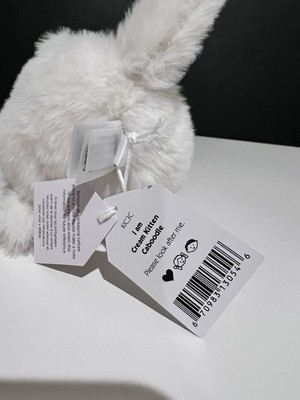 AUTHENTIC‼️ NWT Jellycat cream kitten Caboodle White Cat- Retired