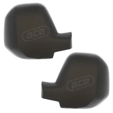Wing Door Mirror Covers Caps Casings Peugeot Partner Van 2008-2012 Black 1 Pair