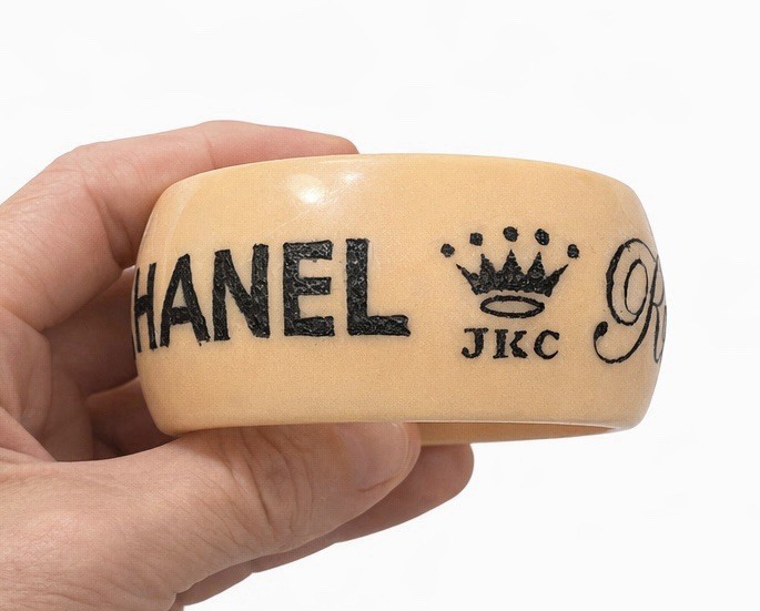 JKC Ripped off by CHANEL bangle Beige Used | eBay