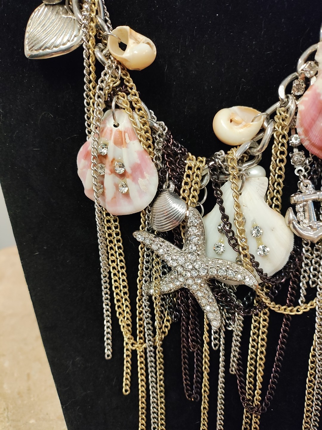 Efm Shell And Drop chains.  Nautical Theme Neckla… - image 5