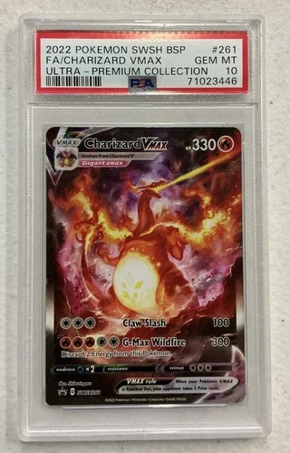 PSA 10 Charizard VMAX 2022 SWSH261 Black Star Promo UPC Gem Mint 10  -- S2G --