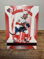 2023-24 UD SP Justin Sourdif Rookie Authentics Red /899 #105 Panthers