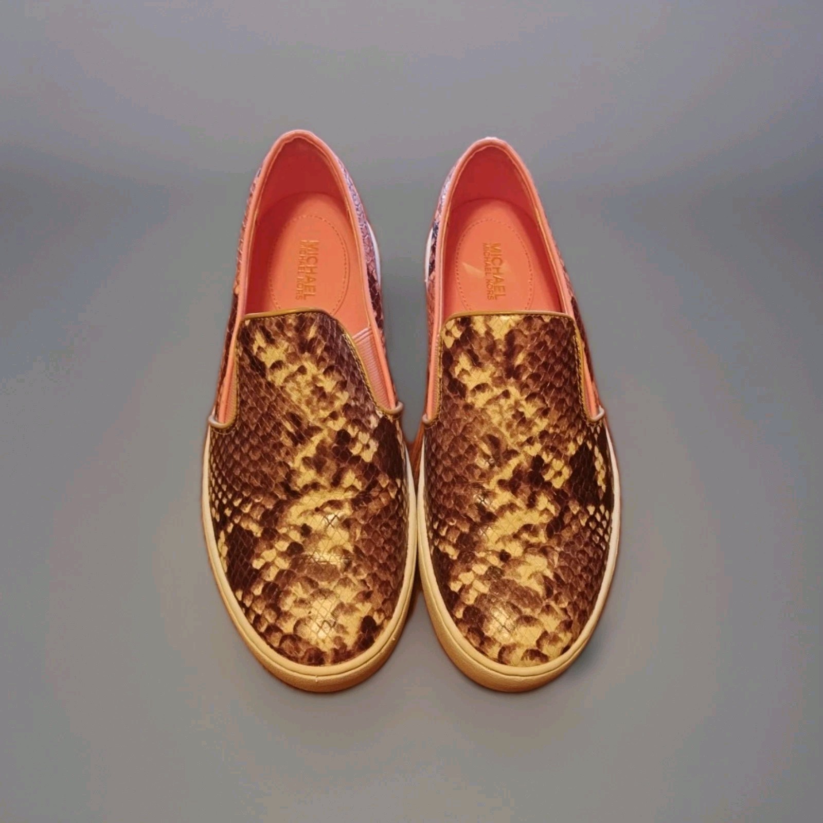 Michael Kors Keaton 2 Tone Python Embossed Leathe… - image 9