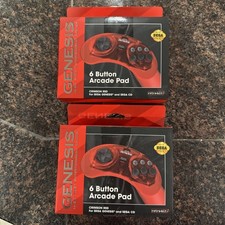 Retro-Bit Sega Genesis Controller 6 Button Pa...