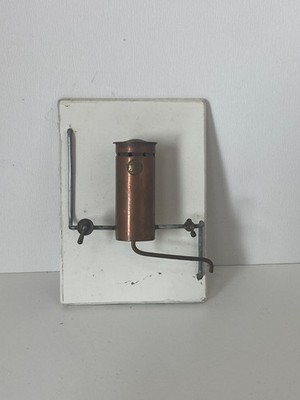VINTAGE KLEINER KUPFER WASSERKESSEL PUPPENHAUS.