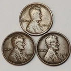 1917 P D S Lincoln Wheat Cents, (3) Penny Lot, Great For Albums - LH-17A