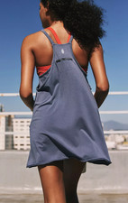 FREE PEOPLE Hot Shot Mini Dress, Blue Indigo