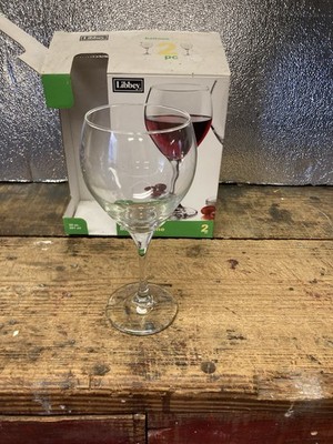 Libbey oversize round wine glasses set of 2 New In Box (3 Sets Avail)