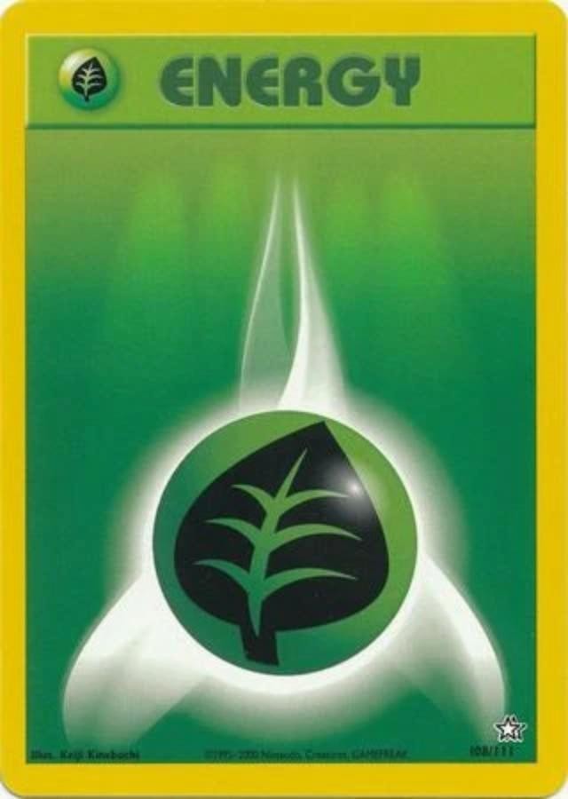 Pokemon - Neo Genesis - Grass Energy 108/111 - Condition (NM) 