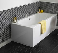 Large Acrylic Double Ended Curved Rectangle Shower Bath Straight 1700 X 750 Large Acrylic Double Ended Curved Rectangle Shower Bath Straight 1700 X 750