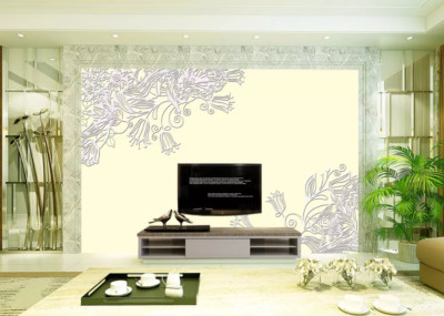 3D Flower Branch ZHUA19327 Wallpaper Wall Murals Removable Self-adhesive Ann 24