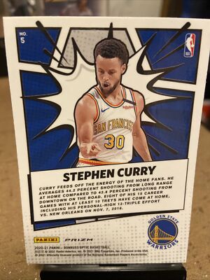 STEPHEN CURRY 2020-21 Panini Donruss Optic My House Silver STEPHEN CURRY 2020-21 Panini Donruss Optic My House Silver