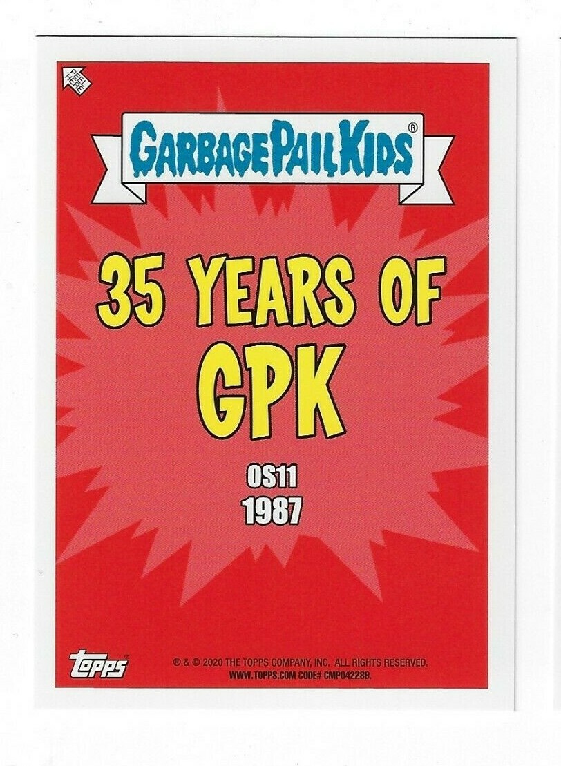 2020 GARBAGE PAIL KIDS 35th ANNIVERSARY TREY DENT CARD 66a OS11