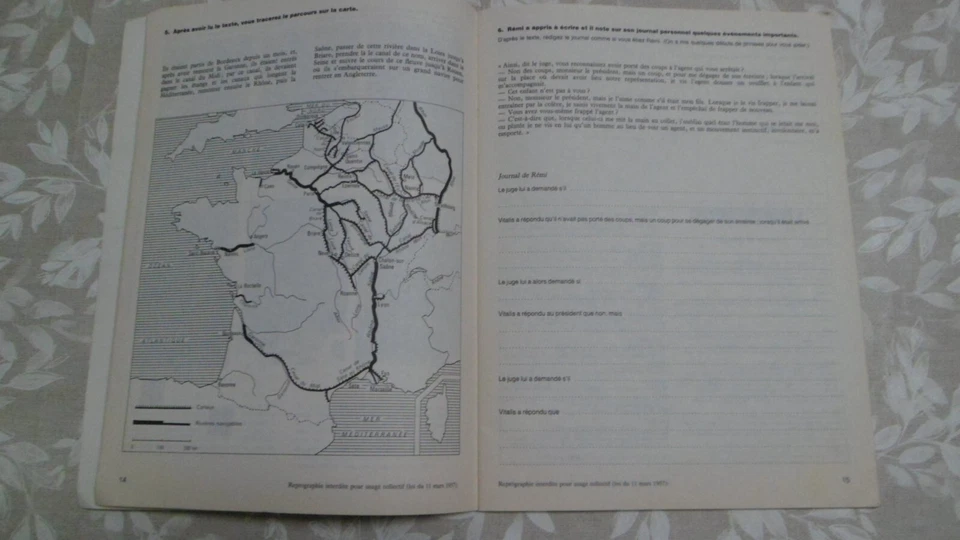 Cahier d'exercices LES CHEMINS DES LIVRES CM2 par Obadia et Rausch 1985 Hachette - Photo 3/4