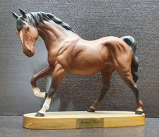 Vintage Beswick Horse - Matt Look - Brown - Spirit Of Freedom Model 2689 woodenp