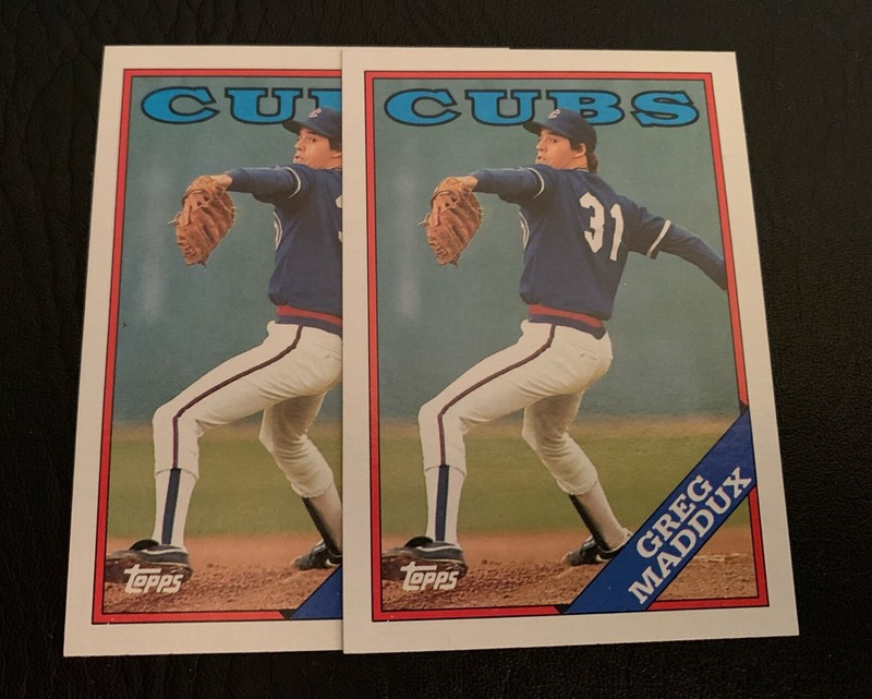 LOT 2 1988 Topps  #361 Greg Maddux Chicago Cubs MLB Vintage Collectible ⚾️