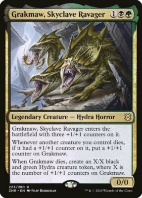 GRAKMAW, SKYCLAVE RAVAGER X 1 N/M ZENDIKAR RISING MAGIC THE GATHERING