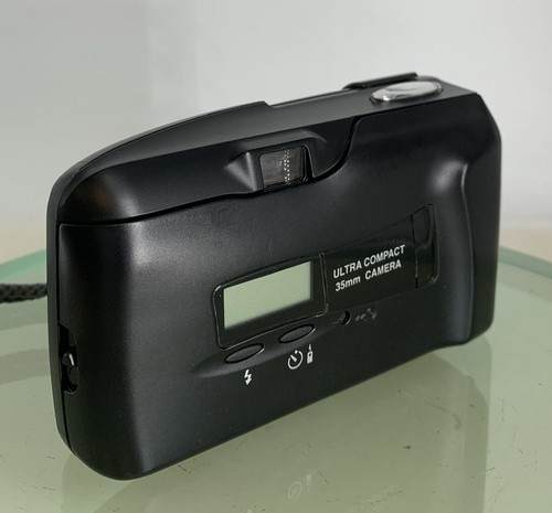 Olympus MJU II 35mm ALL WEATHER FILM CAMERA BLACK WITH COVER TESTED + TIN #492 - Picture 5 of 8