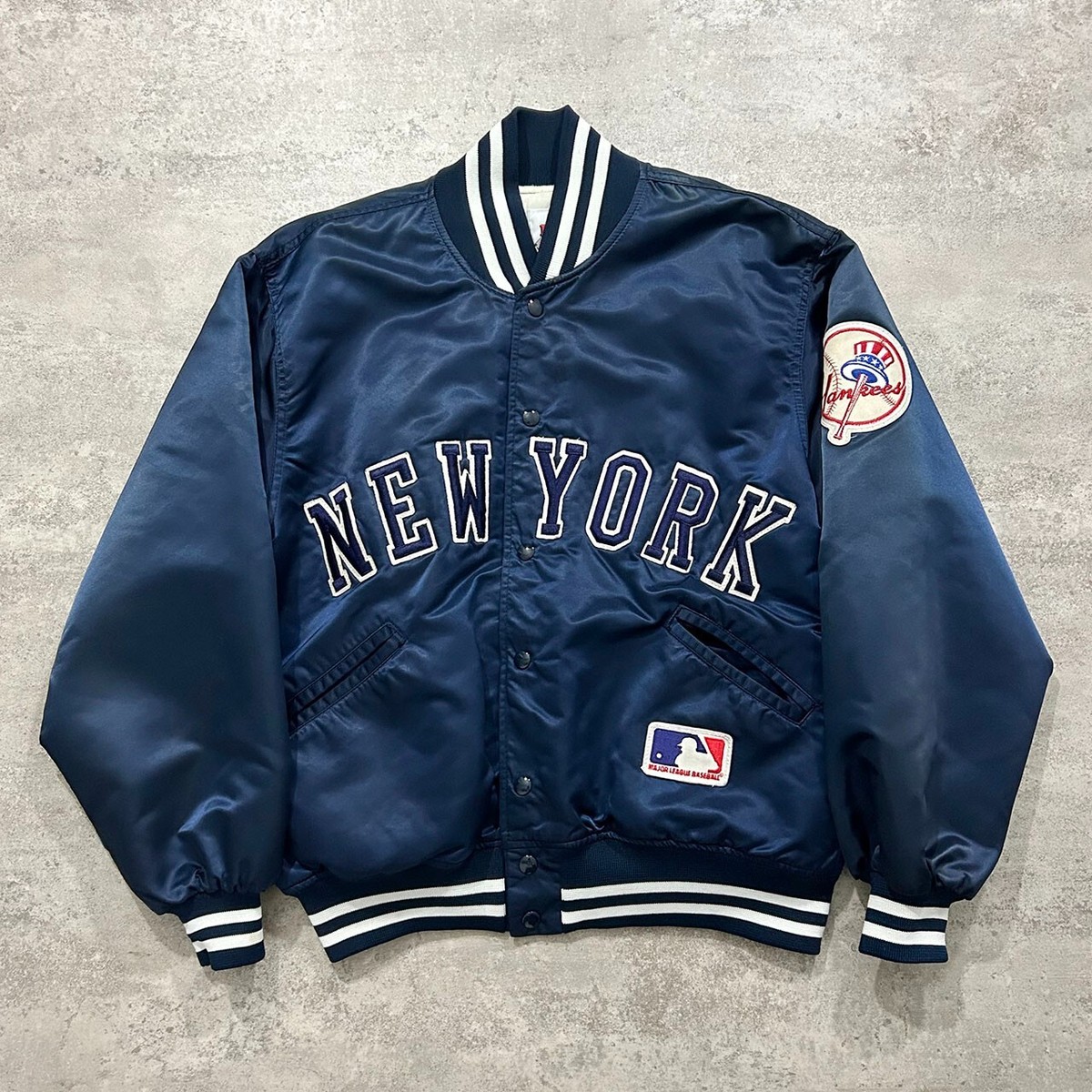 80s 90s MLB NEW YORK YANKEES FELCO SATIN JACKET MADE IN USA 80s 90s MLB NEW YORK YANKEES FELCO SATIN JACKET MADE IN USA