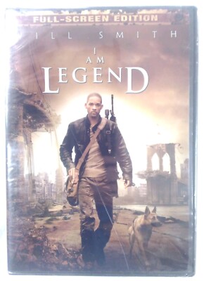 I Am Legend DVD 2008 Full Screen Will Smith Alice Braga Charlie Tahan New