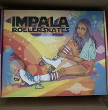  IN HAND SHIPS TODAY IMPALA QUAD ROLLER SKATES - HOLOGRAPHIC SIZE 6 Women NEW 