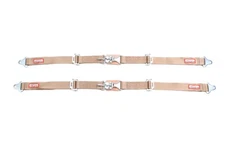 RACERDIRECT NEW PAIR 2"' LATCH & LINK SEAT BELT 2 PT RACING BELT TAN