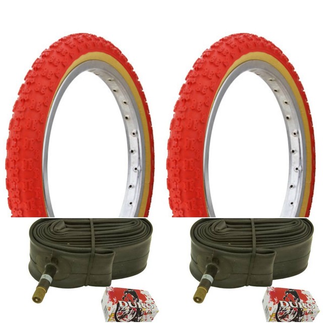 red bmx tires
